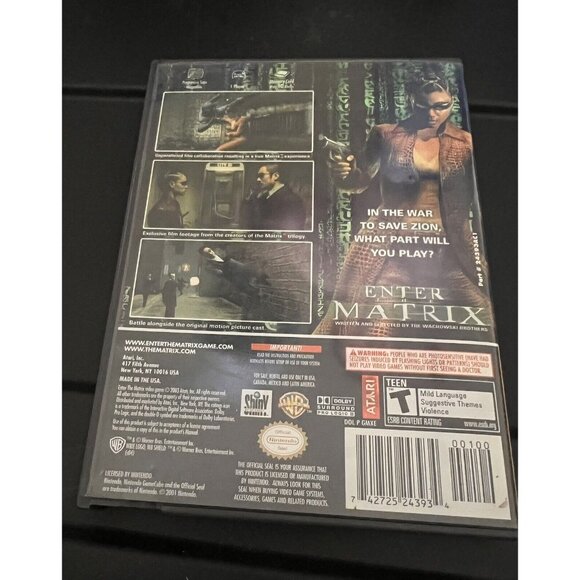 Enter the Matrix (Nintendo GameCube, 2003) - COMPLETE with Manual And Two Discs - Picture 4 of 5